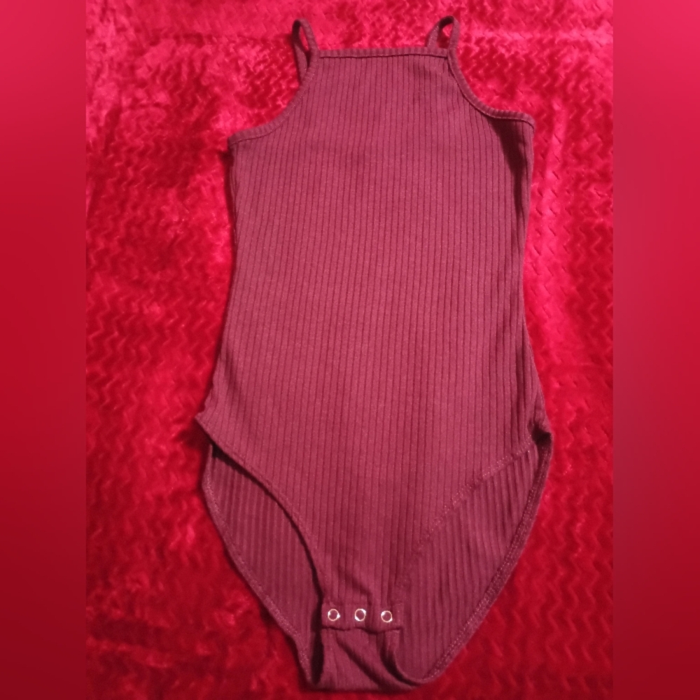 Rue21 Red Ribbed Bodysuit One Piece(Excellent Condition)
